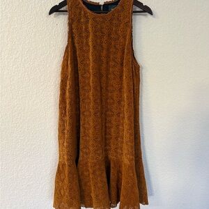 Maeve for Anthropologie Amis Lace Dress in Mango